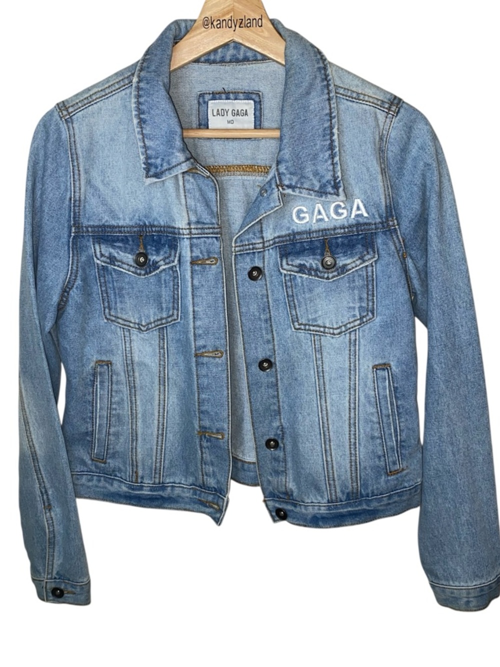 LADY GAGA Denim Jean Jacket - Joanne Tour Authentic